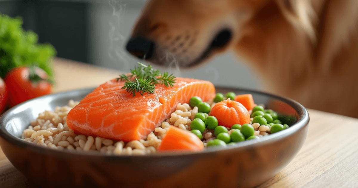 dog food with salmon