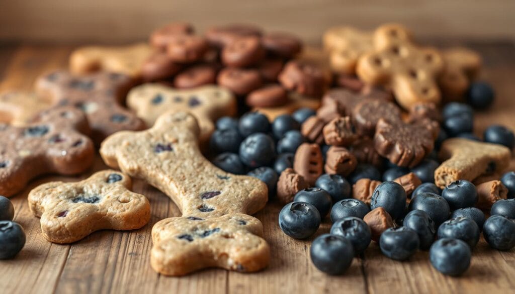 variations of blueberry dog treats